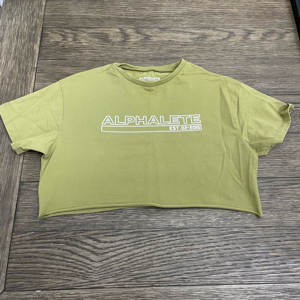 New Alphalete Crop Tee